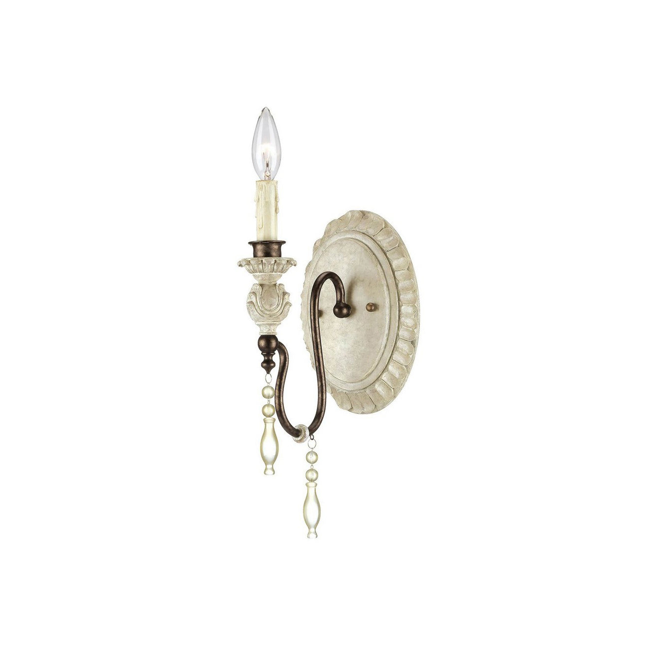 Quell Lampe Murale Industrielle Vintage En Bois Et Métal Antique - Neutralighting
