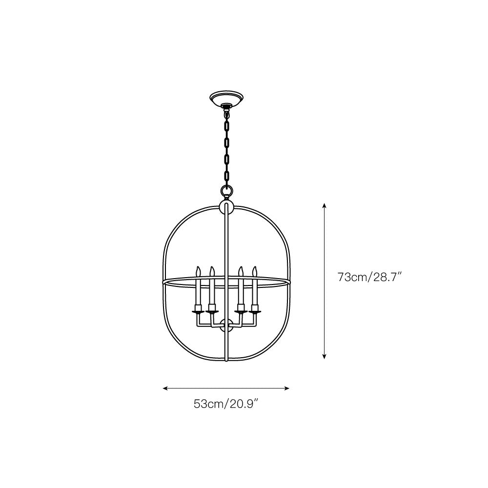 Sylph Suspension Métal Laiton Ouvert Industriel Vintage - Neutralighting