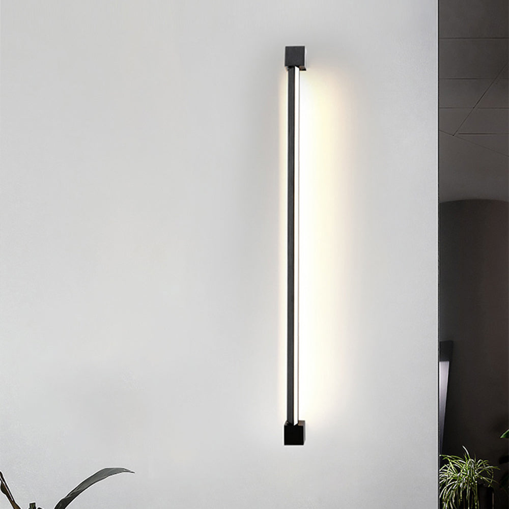 Ray Applique Murale Orientable à 350 Degrés Linéaire Moderne, Métal/Acrylique, Noir, Salon/Cuisine - Neutralighting