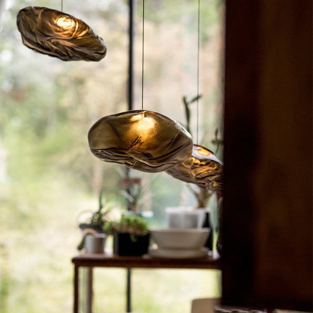 Avi Suspension Globe, Métal/Verre, Clair/Gris/Ambre - Neutralighting