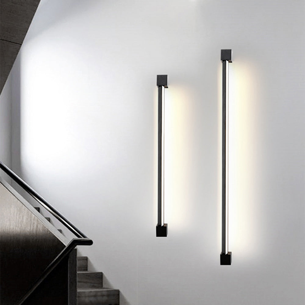 Ray Applique Murale Orientable à 350 Degrés Linéaire Moderne, Métal/Acrylique, Noir, Salon/Cuisine - Neutralighting
