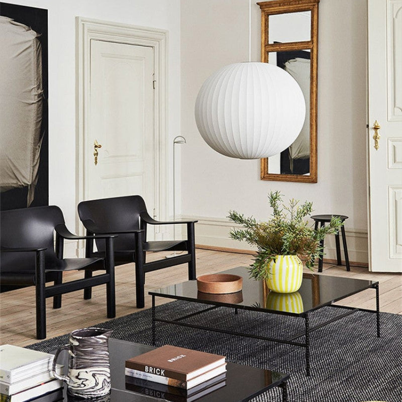 Etrio Suspension Vintage. Métal/Tissu. Blanc. Bar - Neutralighting