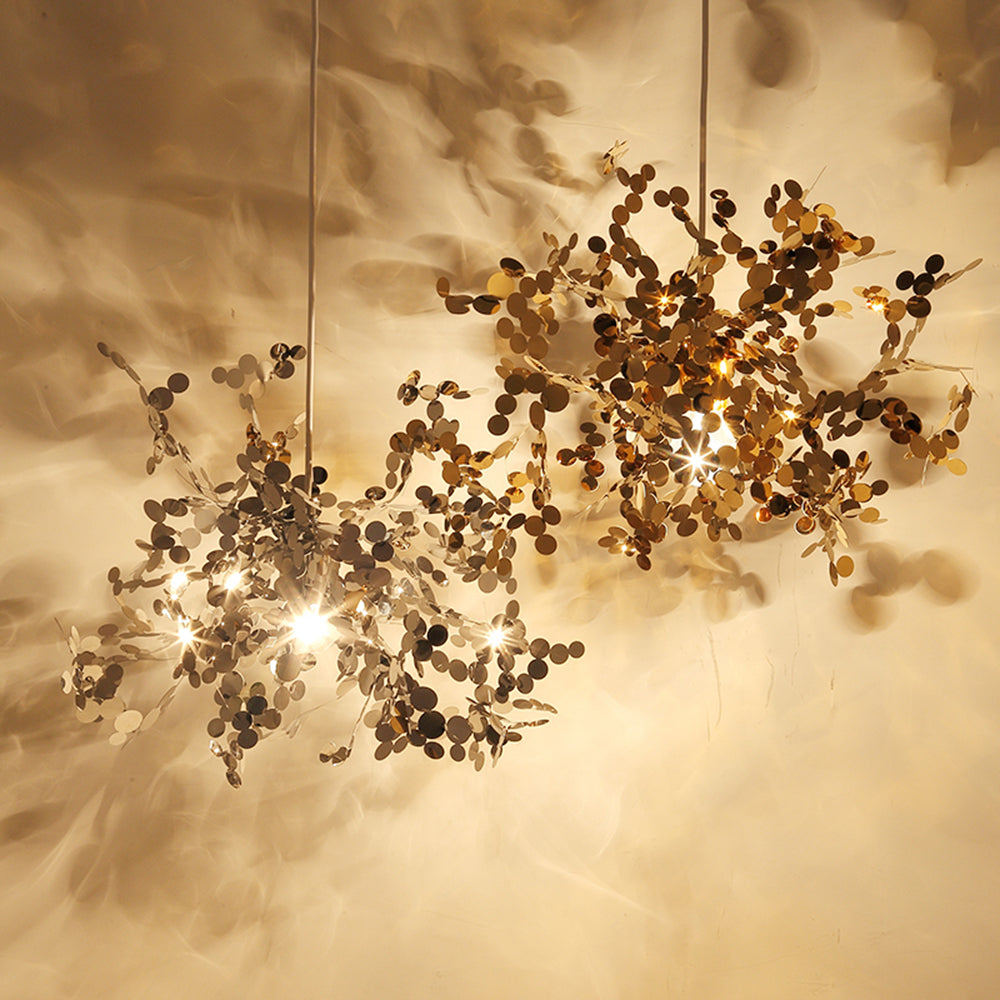 Ovela Suspension Divergence Inhabituelle. Acier Inoxydable. Or/Argent. Salle à Manger/Salon - Neutralighting