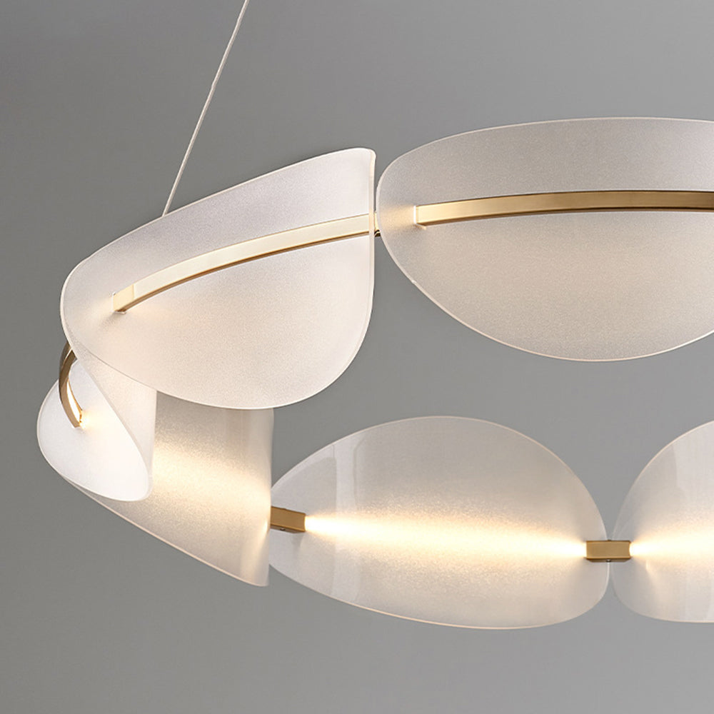 Arisha Suspension Ronde Moderne, Métal/Acrylique, Couleur Variable, Salon/Chambre à Coucher - Neutralighting