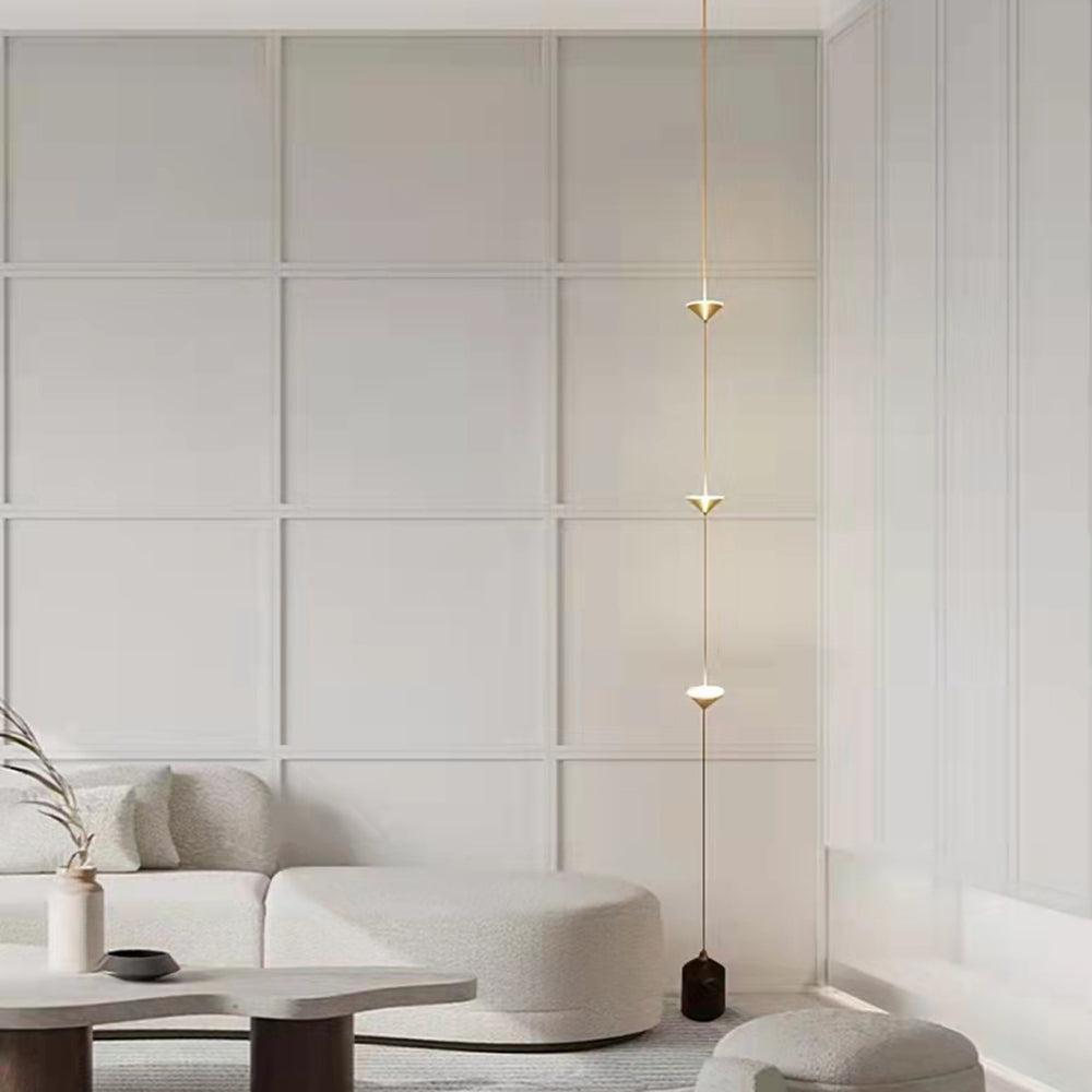 Ray Lampadaire Linéaire Minimaliste, 3 Ampoules, Chambre - Neutralighting
