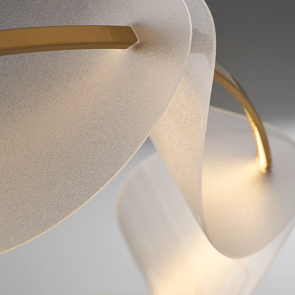 Arisha Suspension Ronde Moderne, Métal/Acrylique, Couleur Variable, Salon/Chambre à Coucher - Neutralighting