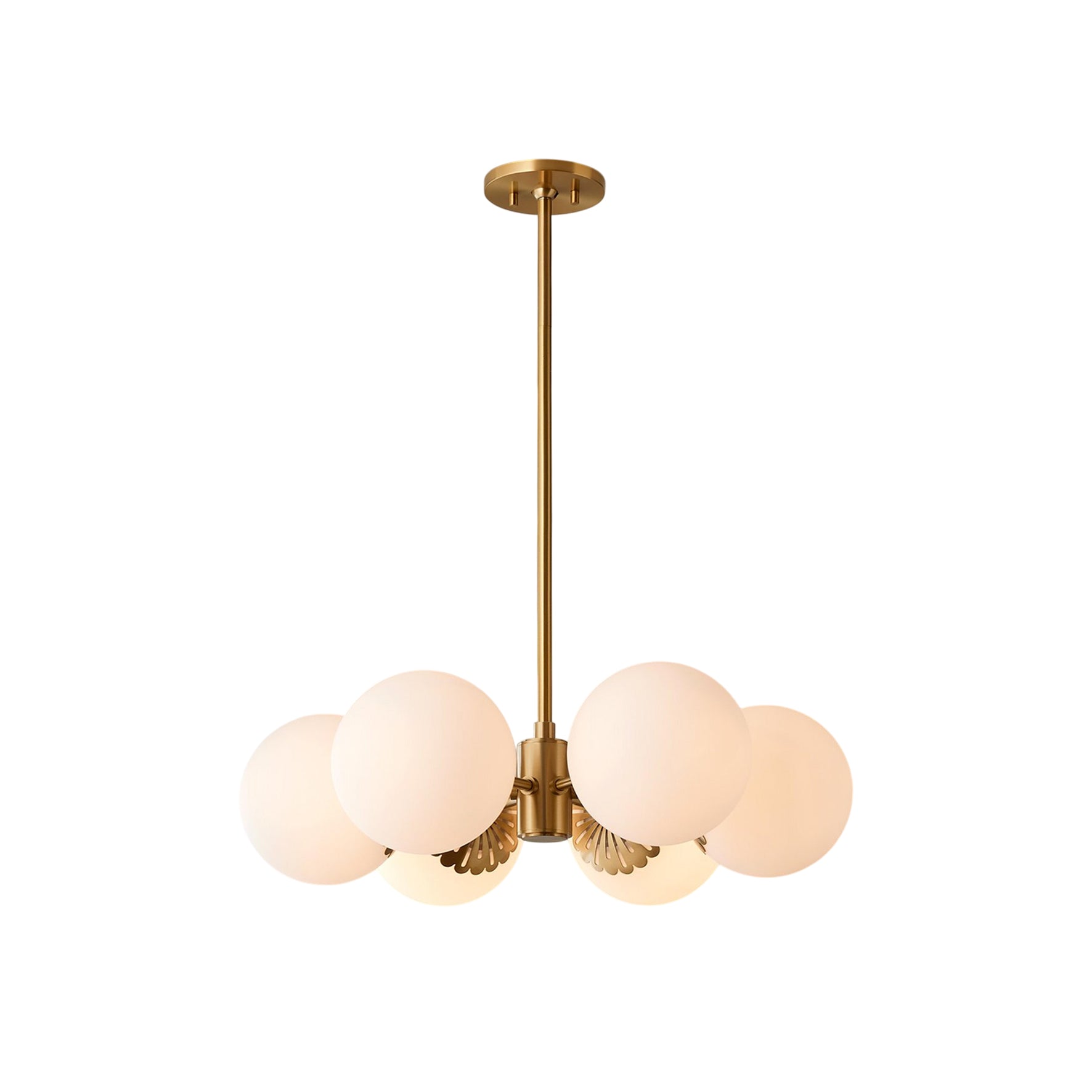 Whisper Lustre Globe Laiton Verre Minimaliste Moderne - Neutralighting