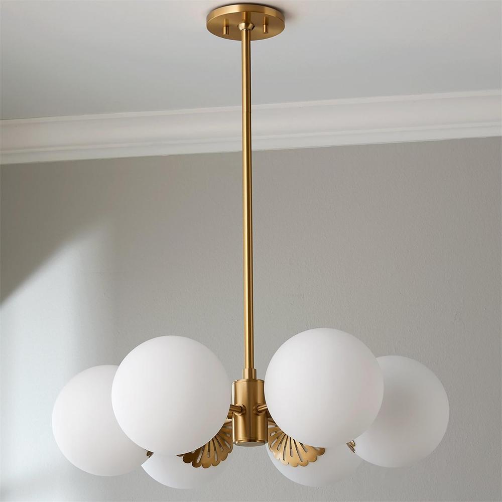 Whisper Lustre Globe Laiton Verre Minimaliste Moderne - Neutralighting