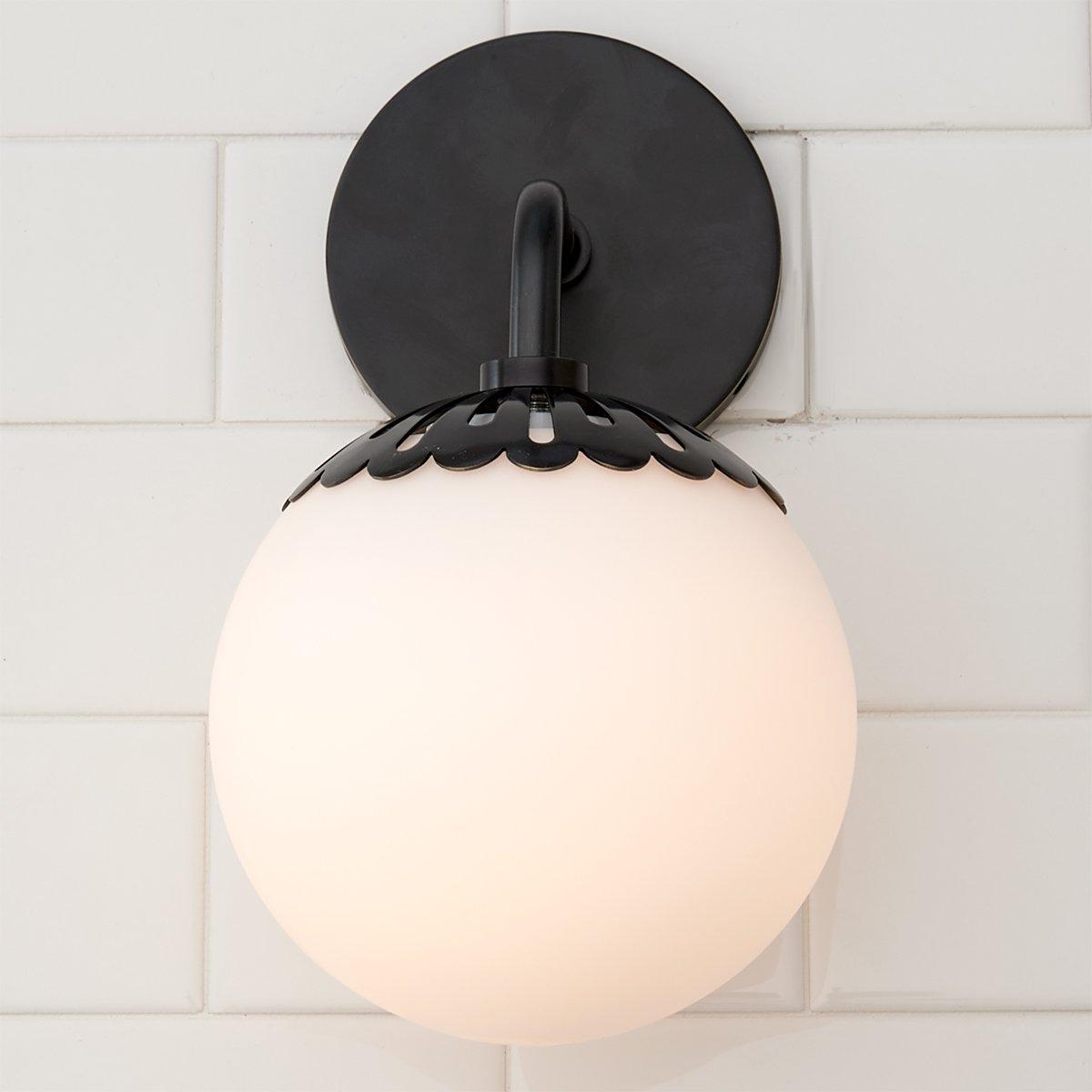Aegis Modern Minimalist Globe Brass Glass Sconce Wall Lamp - Lamp Copper