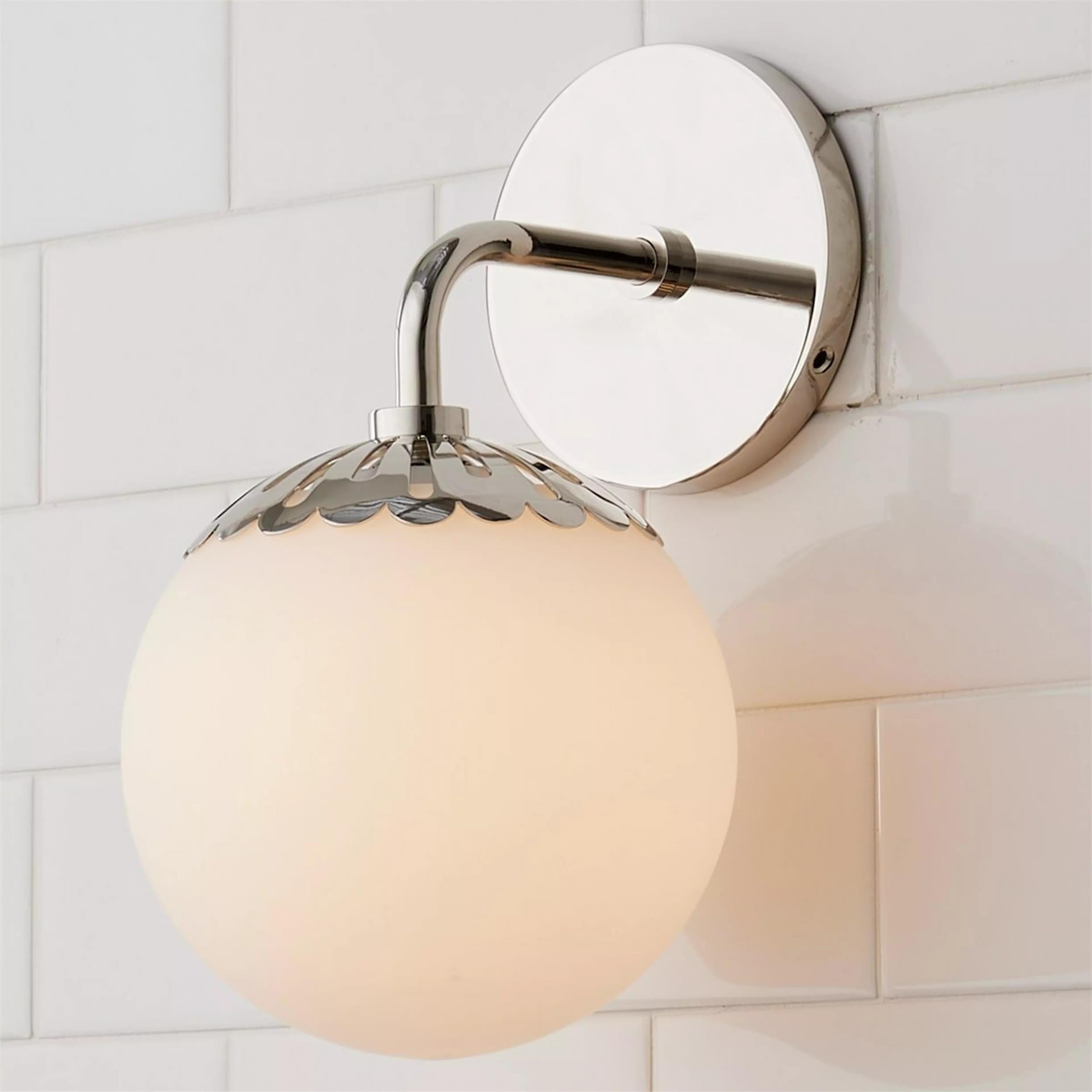 Aegis Modern Minimalist Globe Brass Glass Sconce Wall Lamp - Lamp Copper