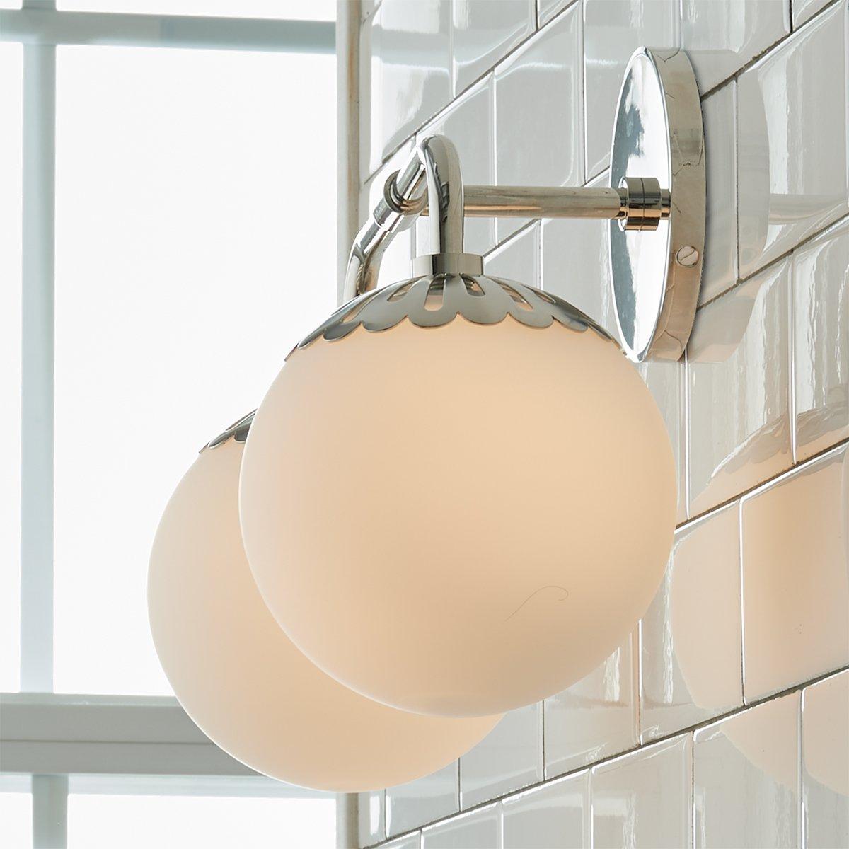 Aegis Modern Minimalist Globe Brass Glass Sconce Wall Lamp - Lamp Copper