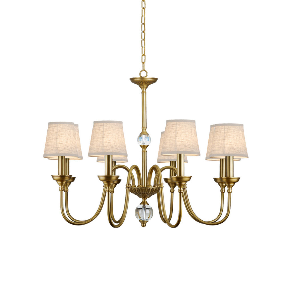 Blur Lustre Laiton Cristal Tissu Luxe Postmoderne - Neutralighting