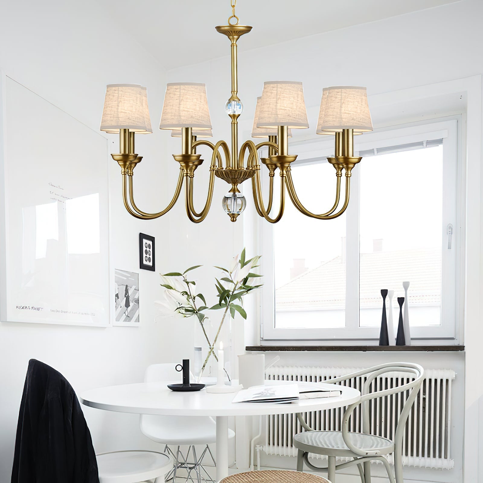Blur Lustre Laiton Cristal Tissu Luxe Postmoderne - Neutralighting