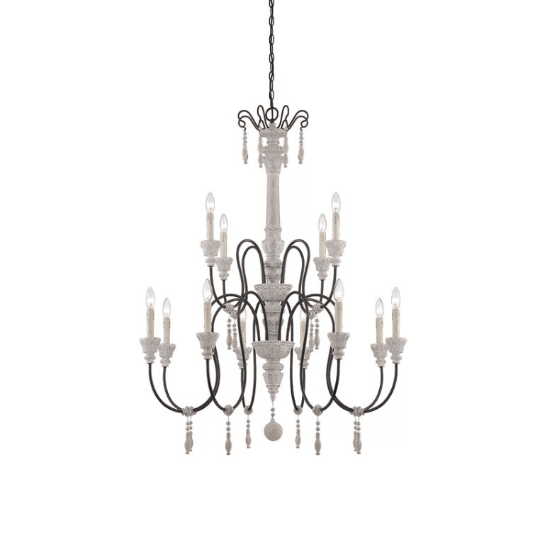 Epoch Lustre Bois Métal Luxe Postmoderne - Neutralighting