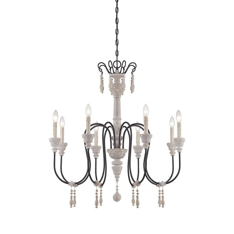 Epoch Lustre Bois Métal Luxe Postmoderne - Neutralighting