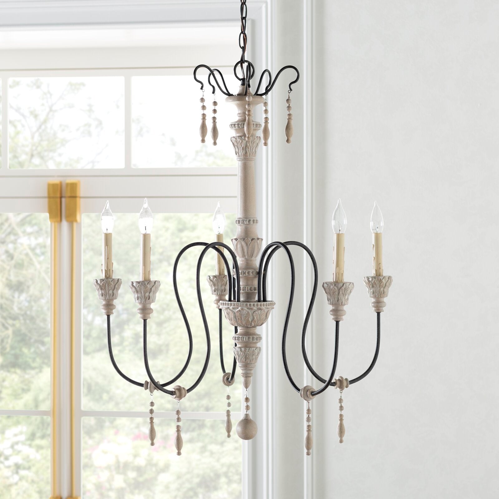 Epoch Lustre Bois Métal Luxe Postmoderne - Neutralighting