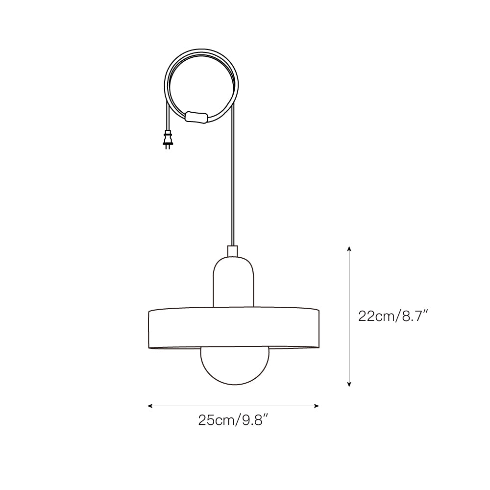 Jovial Luminaires en Verre Orb Disc Minimaliste Swag - Neutralighting