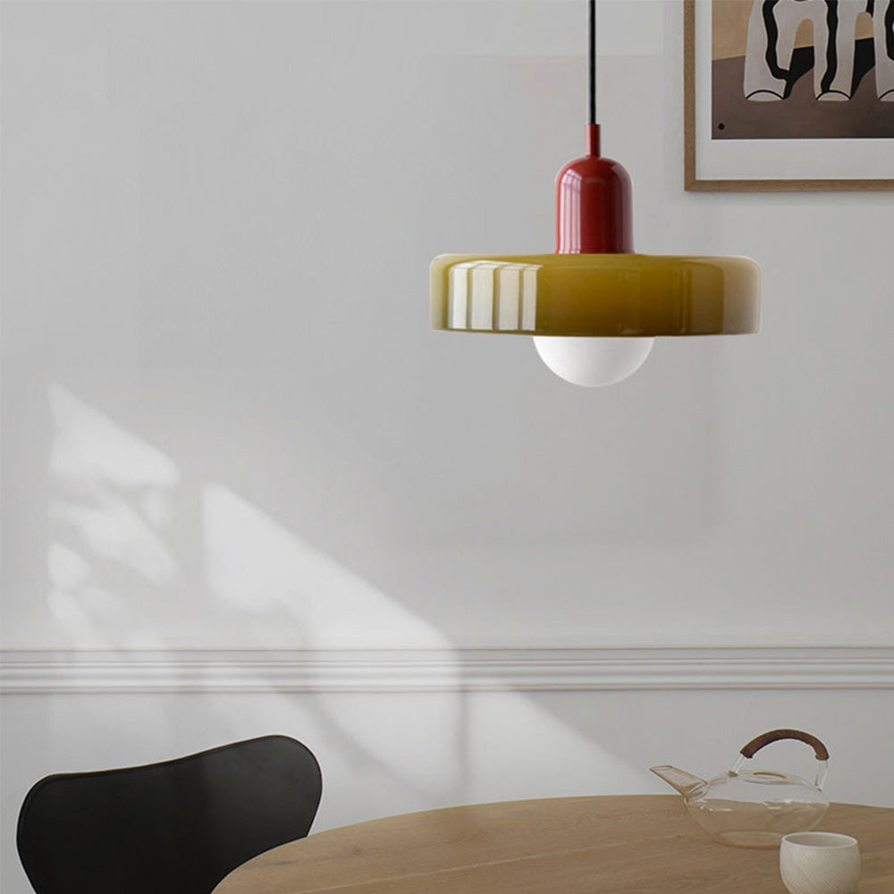 Ideal Suspension Lampe Orb Disc en Verre Minimaliste Moderne - Neutralighting