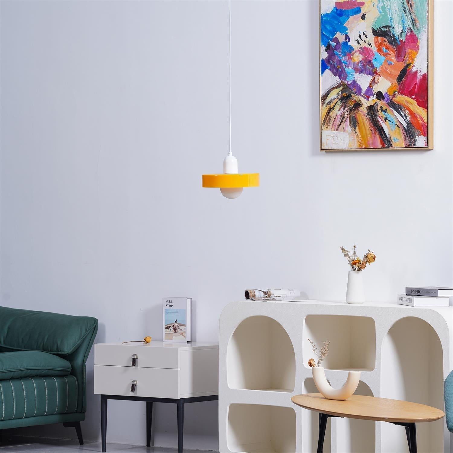 Ideal Suspension Lampe Orb Disc en Verre Minimaliste Moderne - Neutralighting