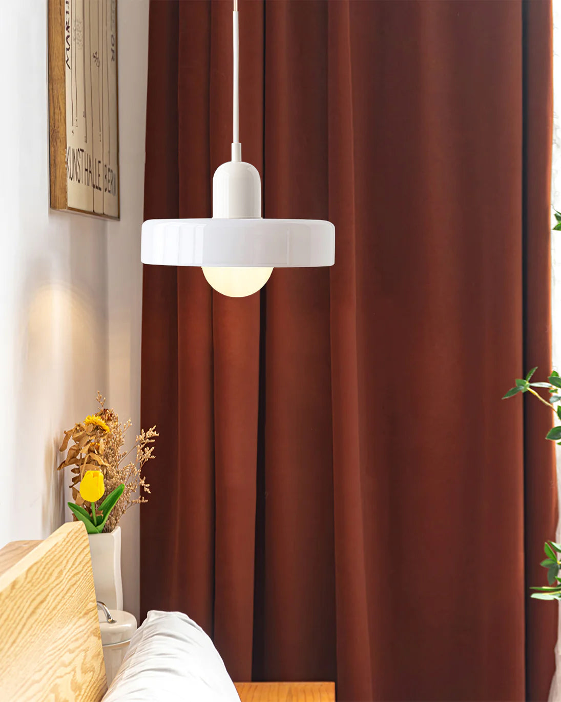 Ideal Suspension Lampe Orb Disc en Verre Minimaliste Moderne - Neutralighting