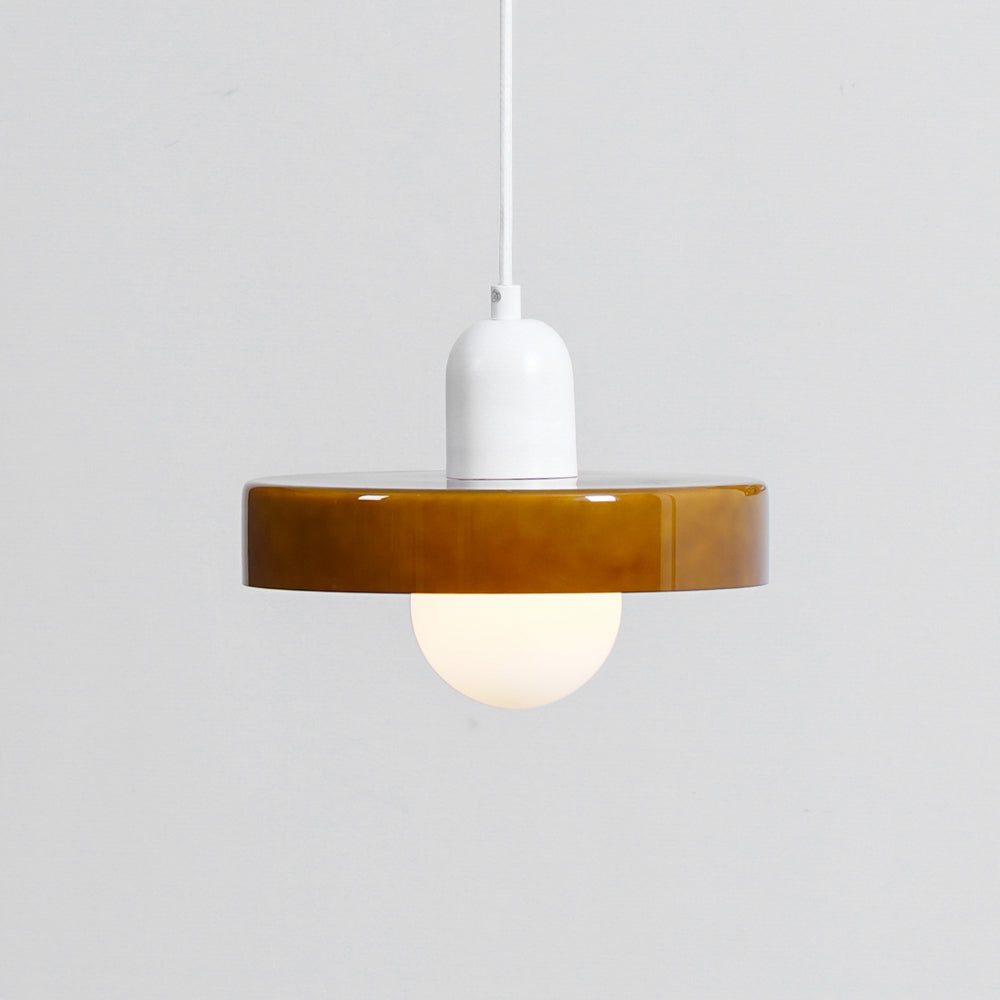 Ideal Suspension Lampe Orb Disc en Verre Minimaliste Moderne - Neutralighting