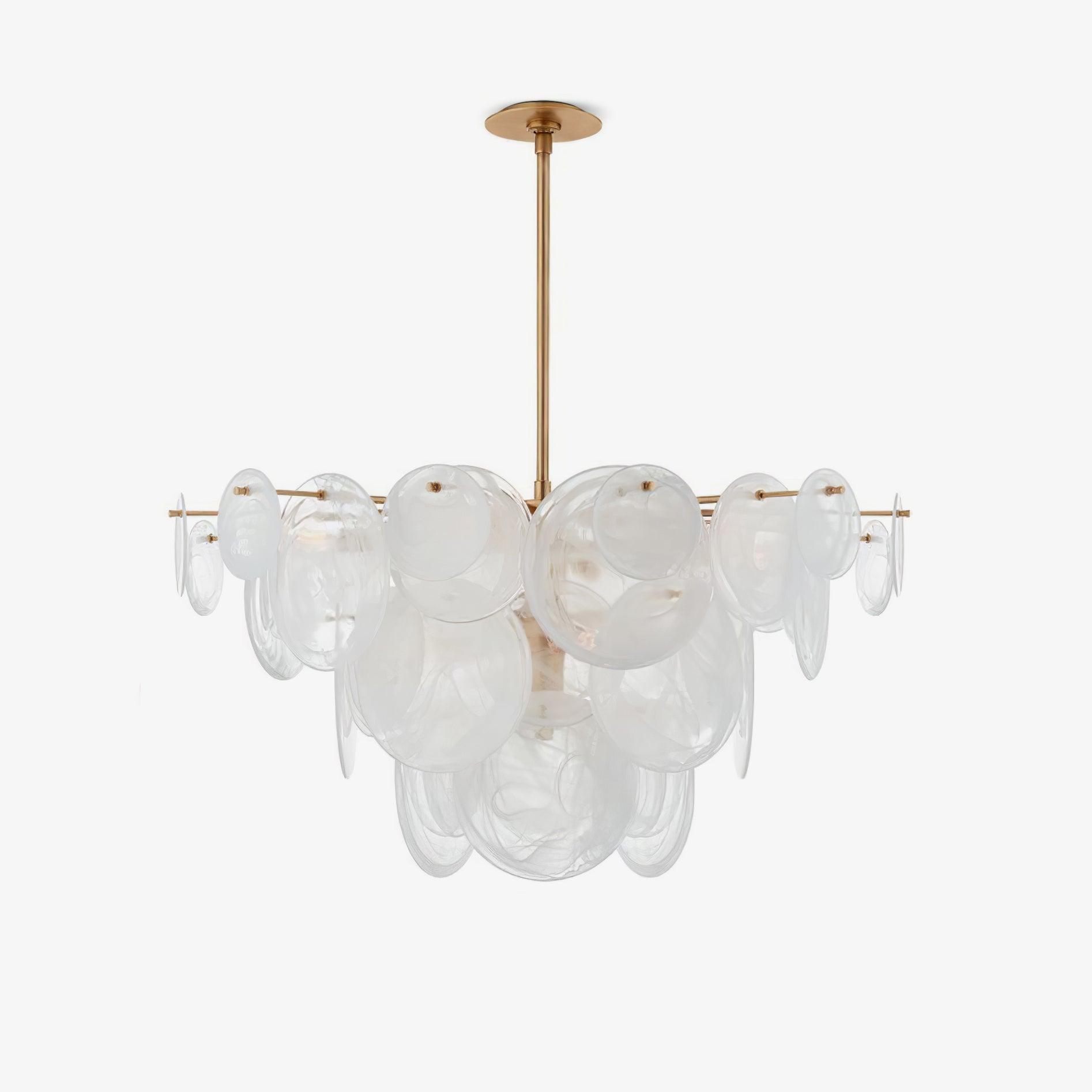 Olvynis Lustre en Cristal et Laiton avec Disques Luxueux - Neutralighting