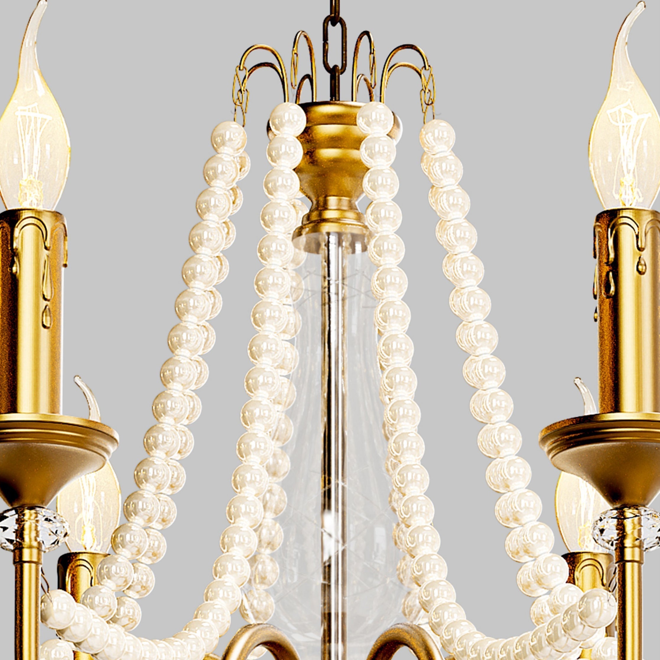 Mote Lustre Laiton Cristal Luxe Postmoderne - Neutralighting