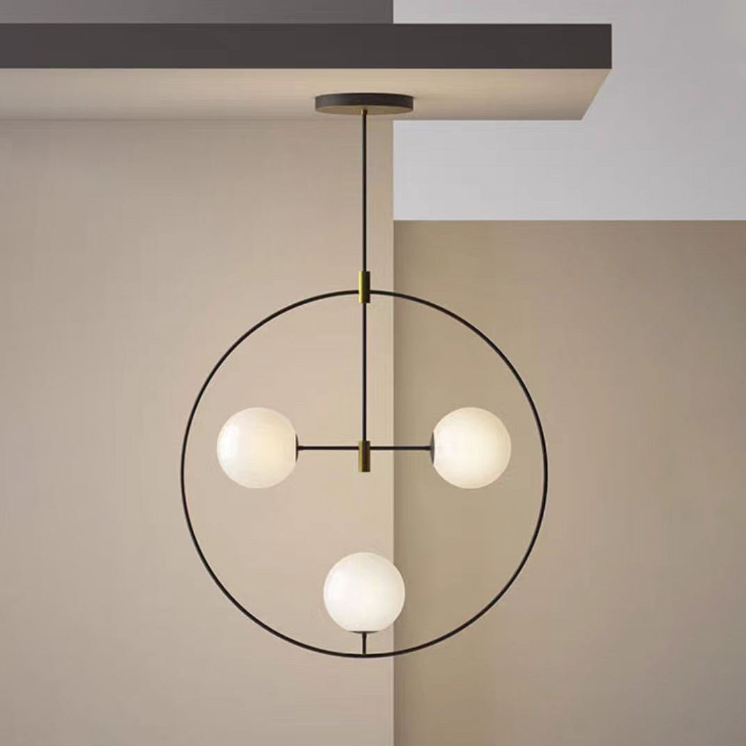 Nexus Lustre Ronde Laiton Verre Minimaliste Moderne - Neutralighting