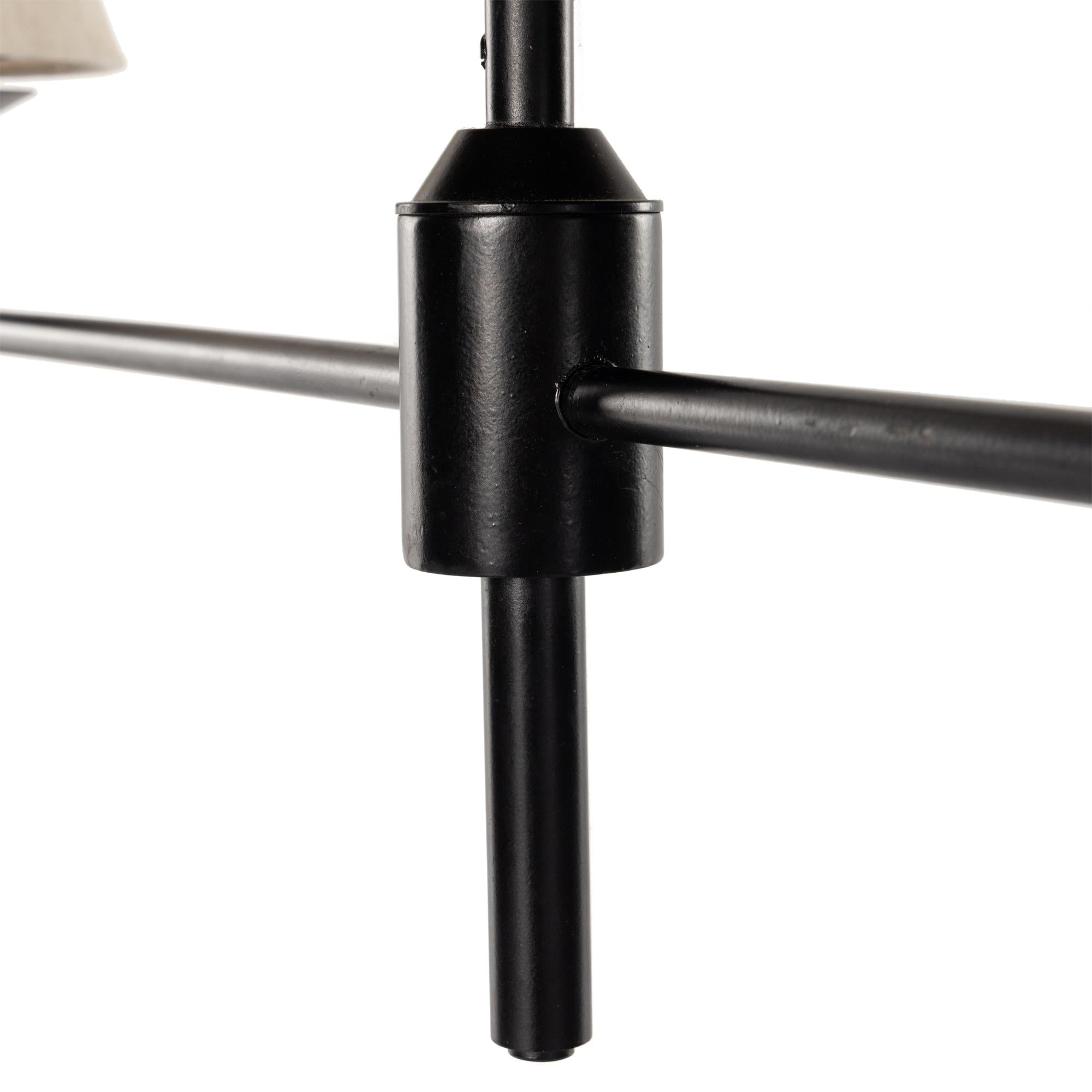 Ulphaa Lustre Tissu Noir Industriel Vintage - Neutralighting