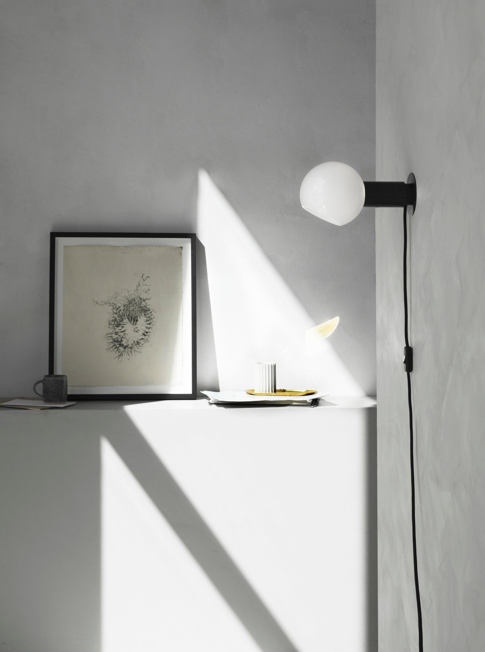 Sole Applique Murale Laiton Verre Sphère Moderne Salon - Neutralighting
