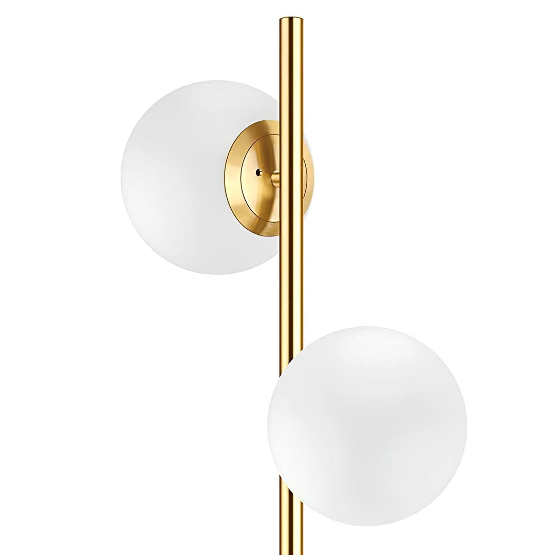 Valentina Lampadaire Bulle Moderne, Métal/Céramique, Doré, Salon