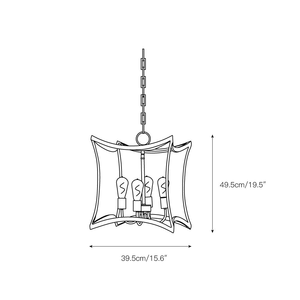 Tract Suspension Lanterne Métal Laiton Élégance Salon - Neutralighting