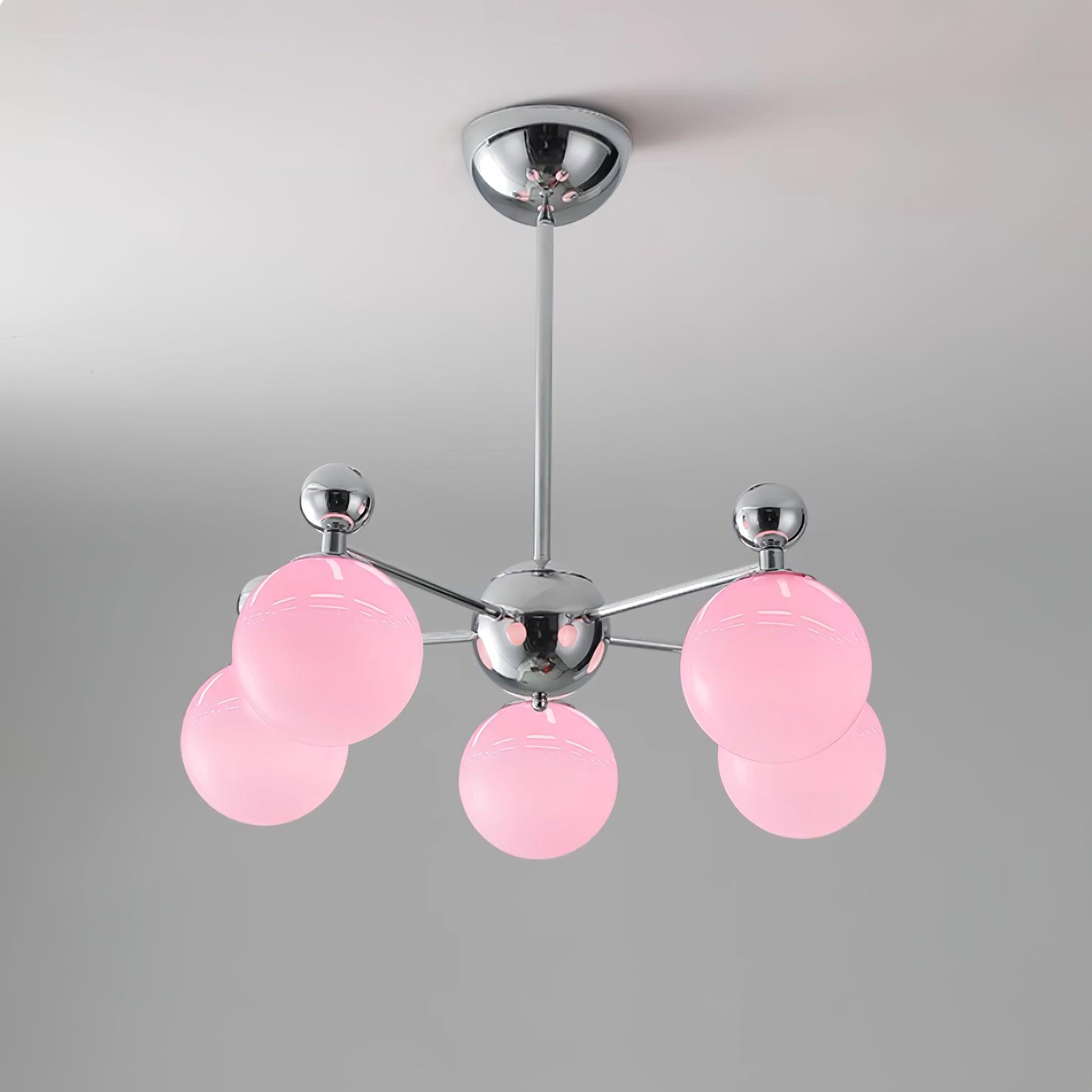 Dori Lustre Disposition de Globes en Verre Rose - Neutralighting