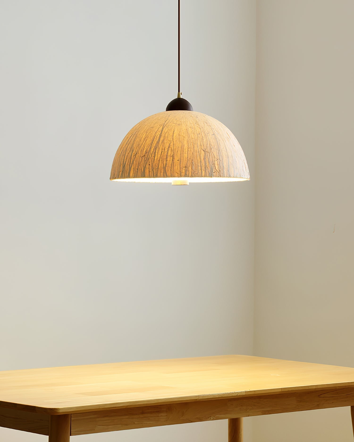 Doria Lampe Suspension Papier de Riz Texturé - Neutralighting