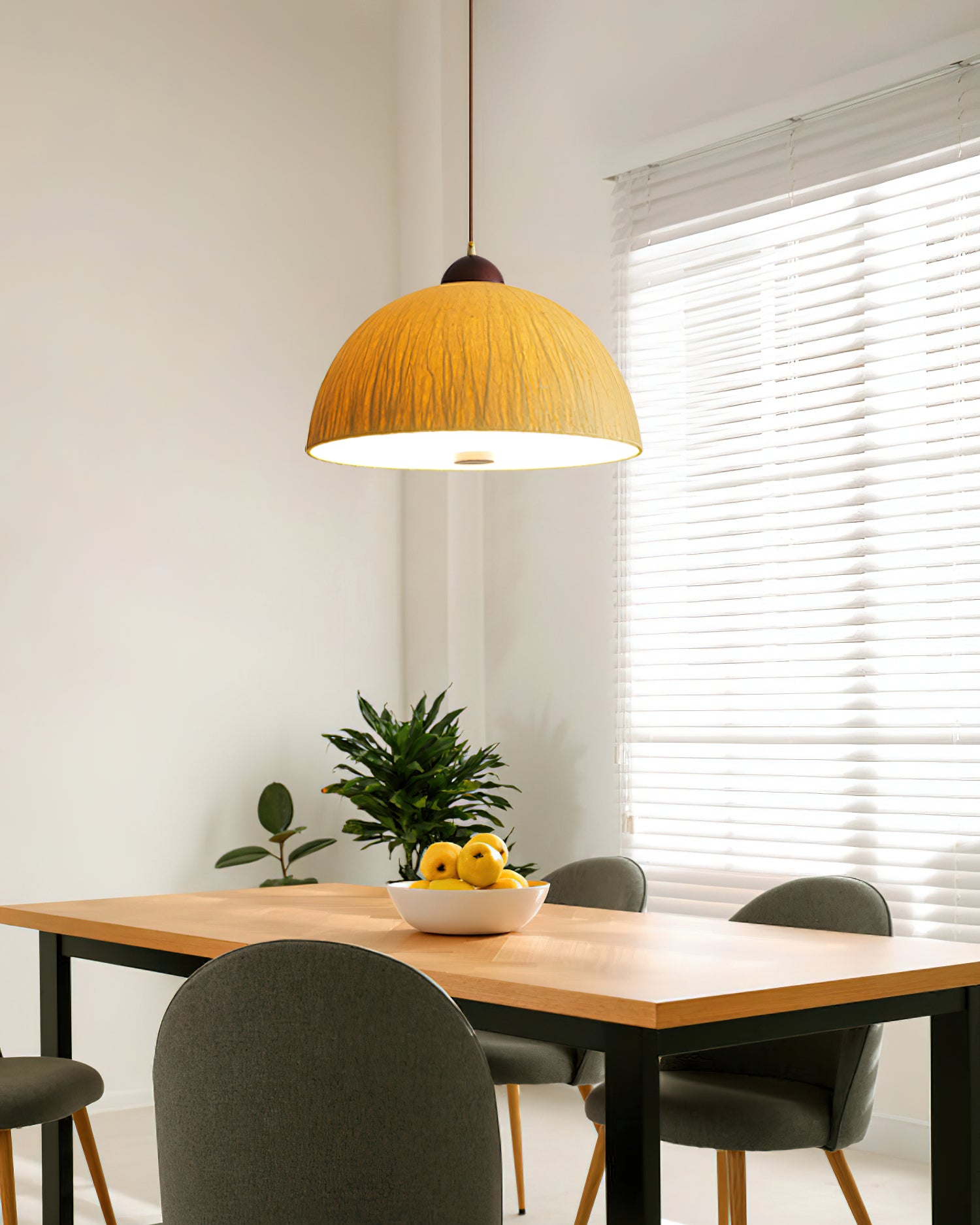 Doria Lampe Suspension Papier de Riz Texturé - Neutralighting