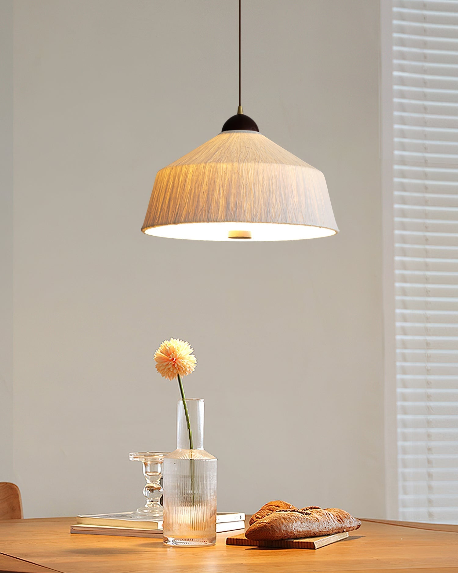 Doria Lampe Suspension Papier de Riz Texturé - Neutralighting
