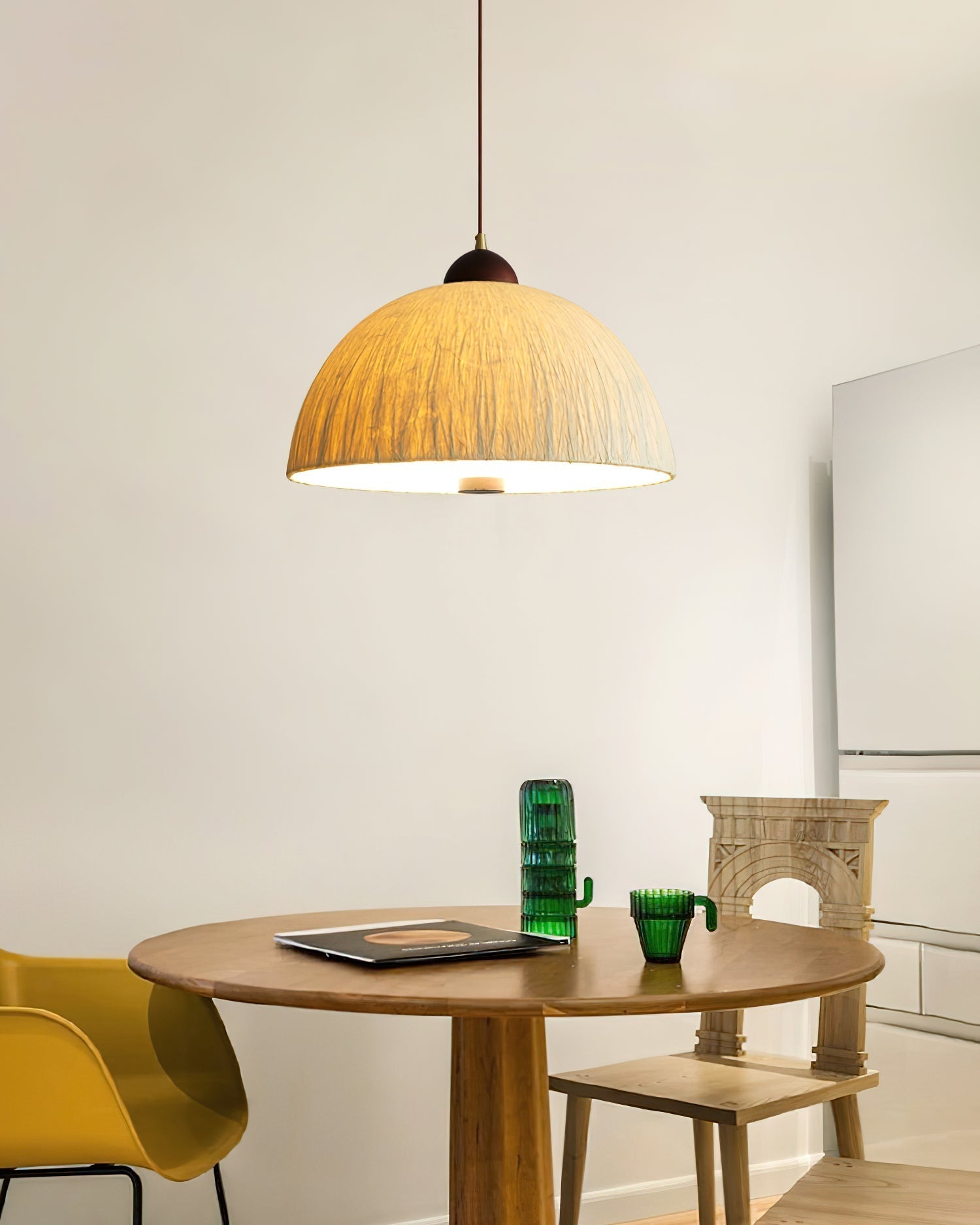 Doria Lampe Suspension Papier de Riz Texturé - Neutralighting