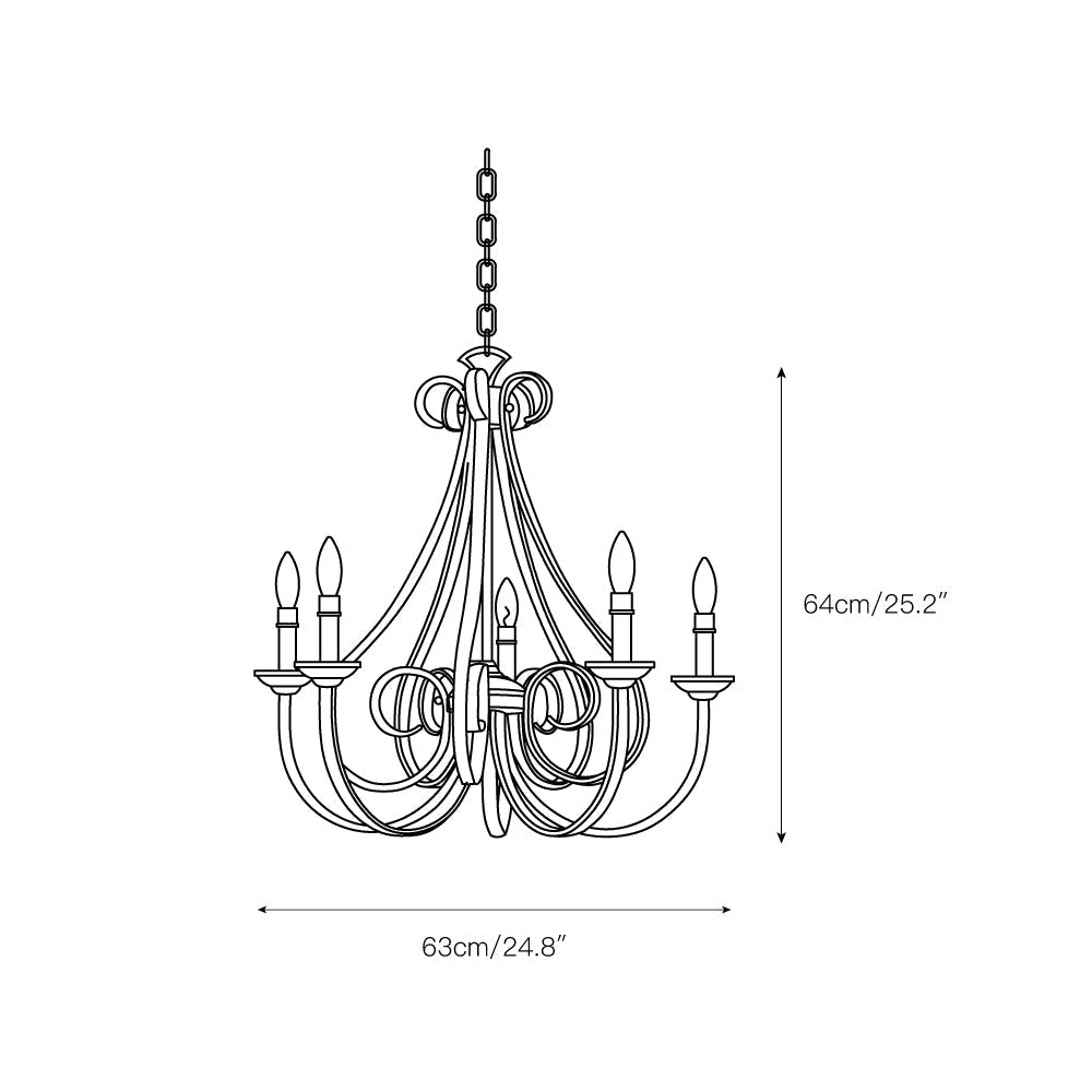Cove Chandeliers Métal Laiton Industriel Vintage Salon - Neutralighting