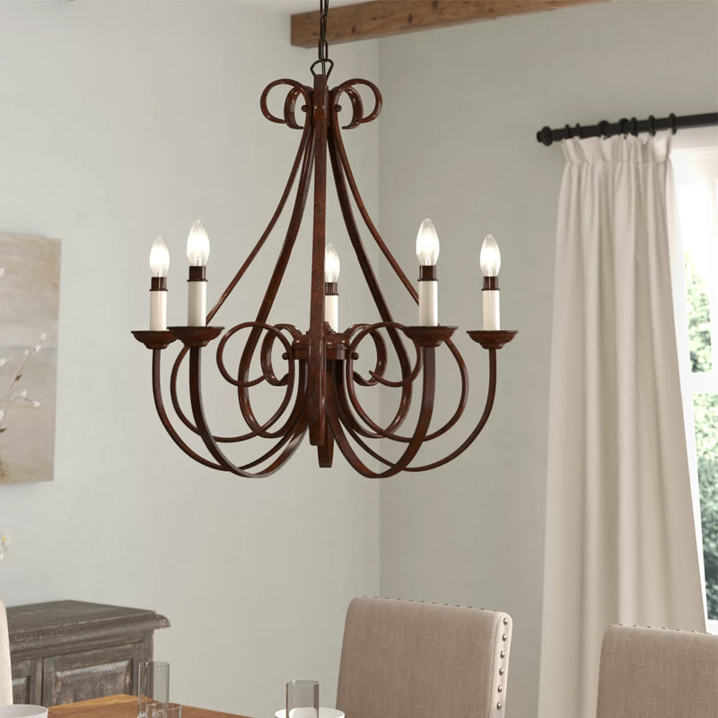 Cove Chandeliers Métal Laiton Industriel Vintage Salon - Neutralighting