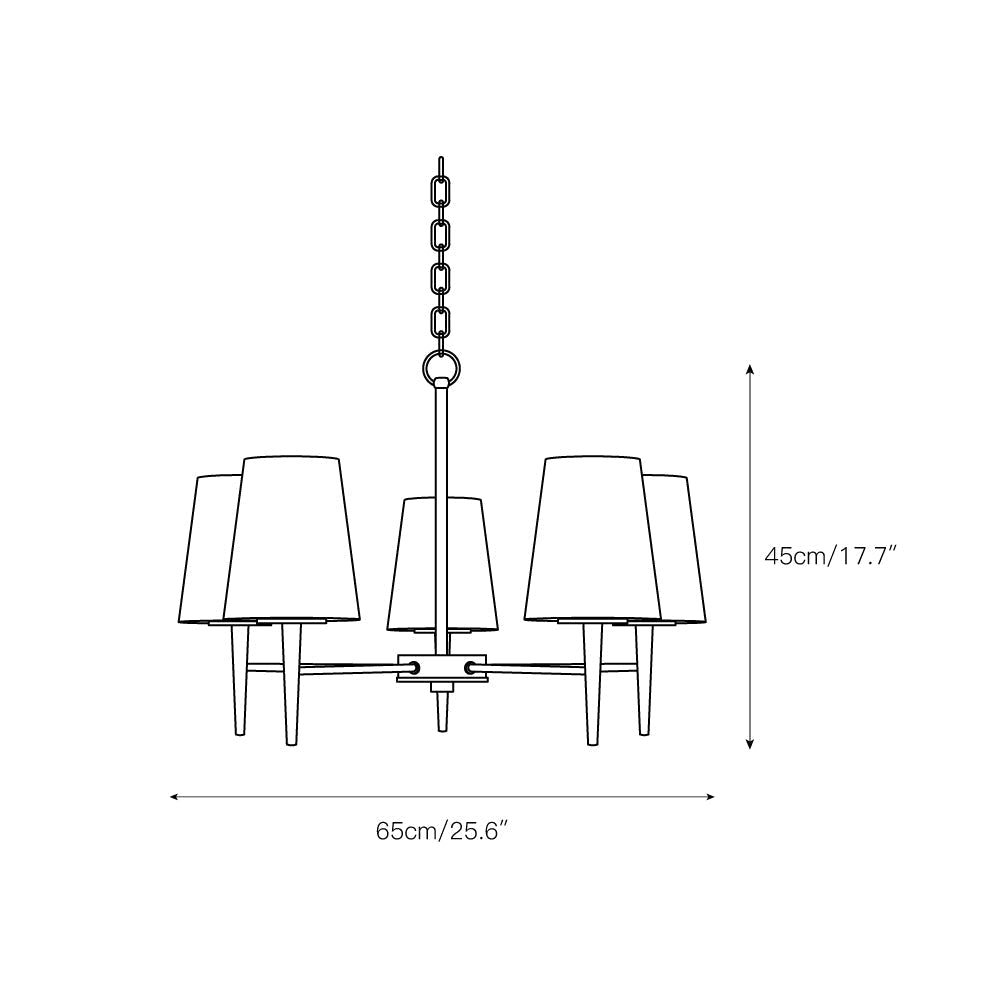 Gaze Chandelier Laiton Verre Élégance Vintage Salon - Neutralighting