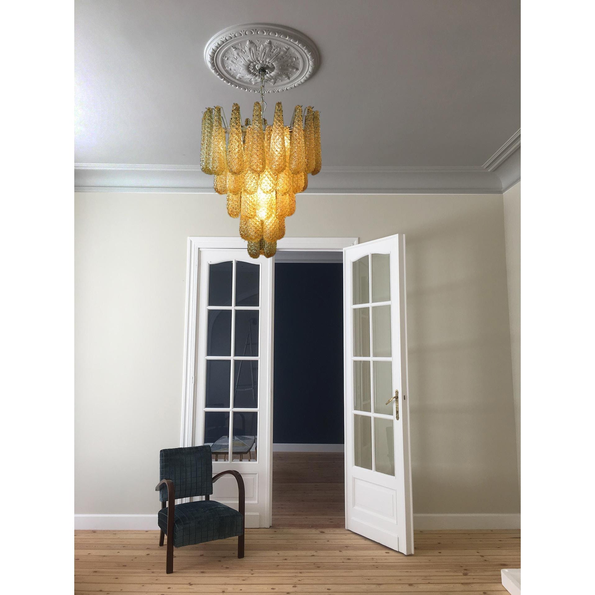 Inset Lustre Goutte Murano Métal Verre Premium - Neutralighting