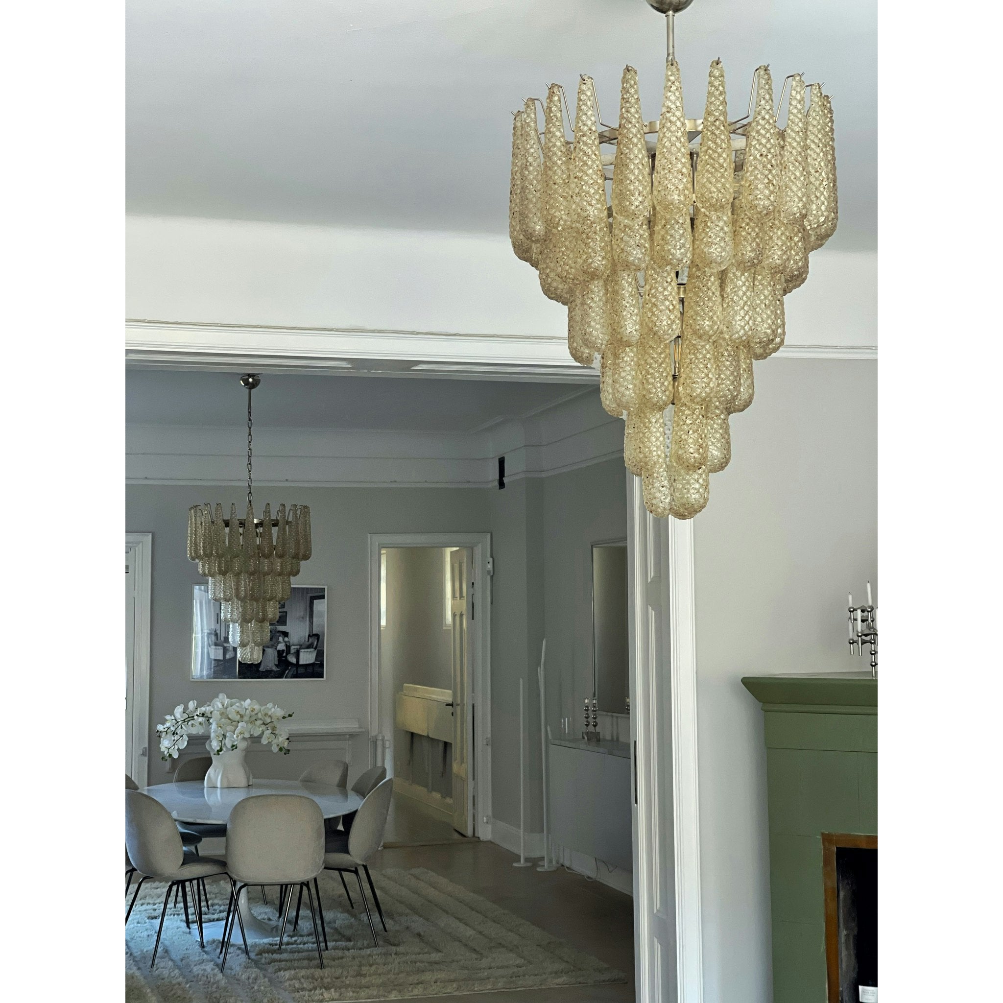 Inset Lustre Goutte Murano Métal Verre Premium - Neutralighting
