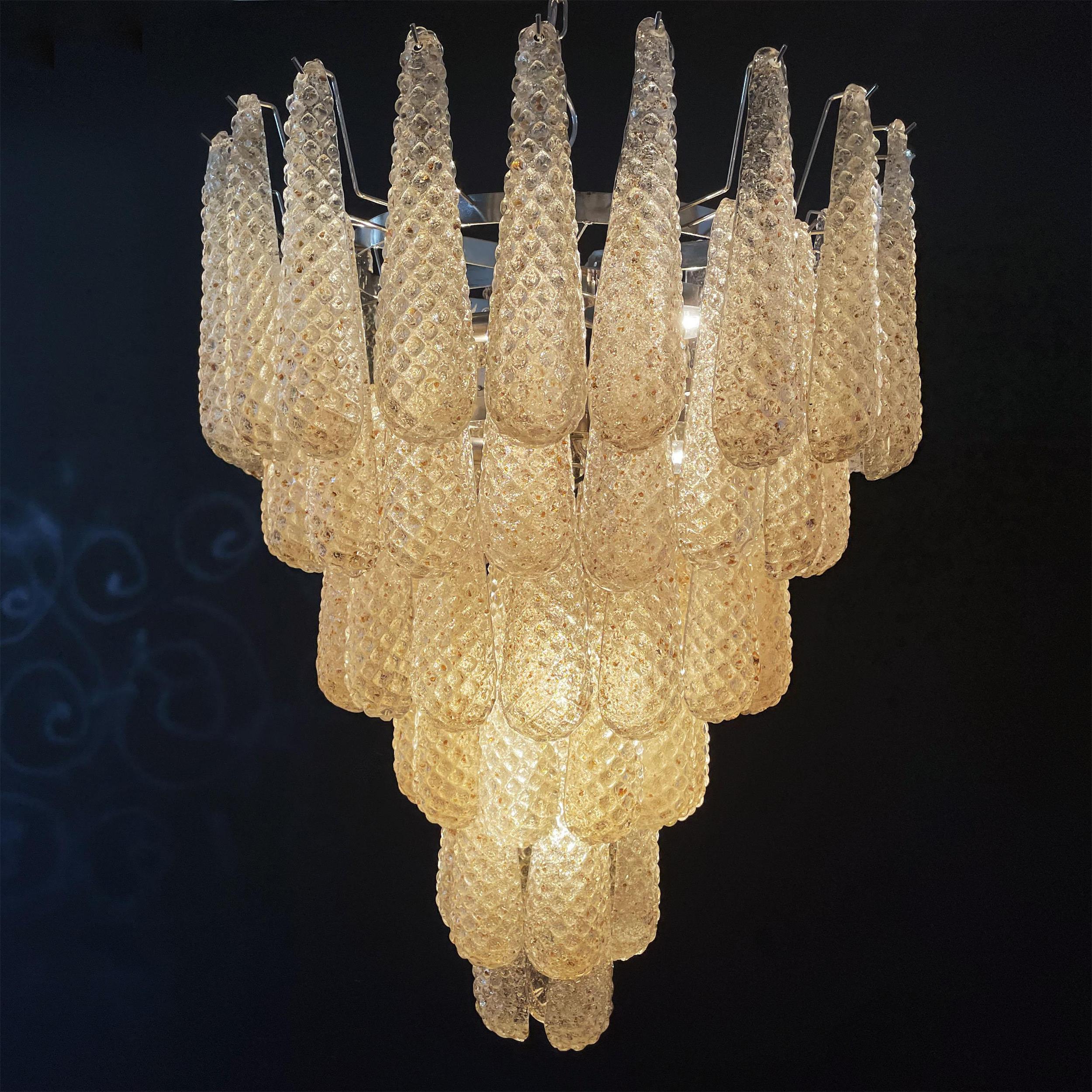 Inset Lustre Goutte Murano Métal Verre Premium - Neutralighting