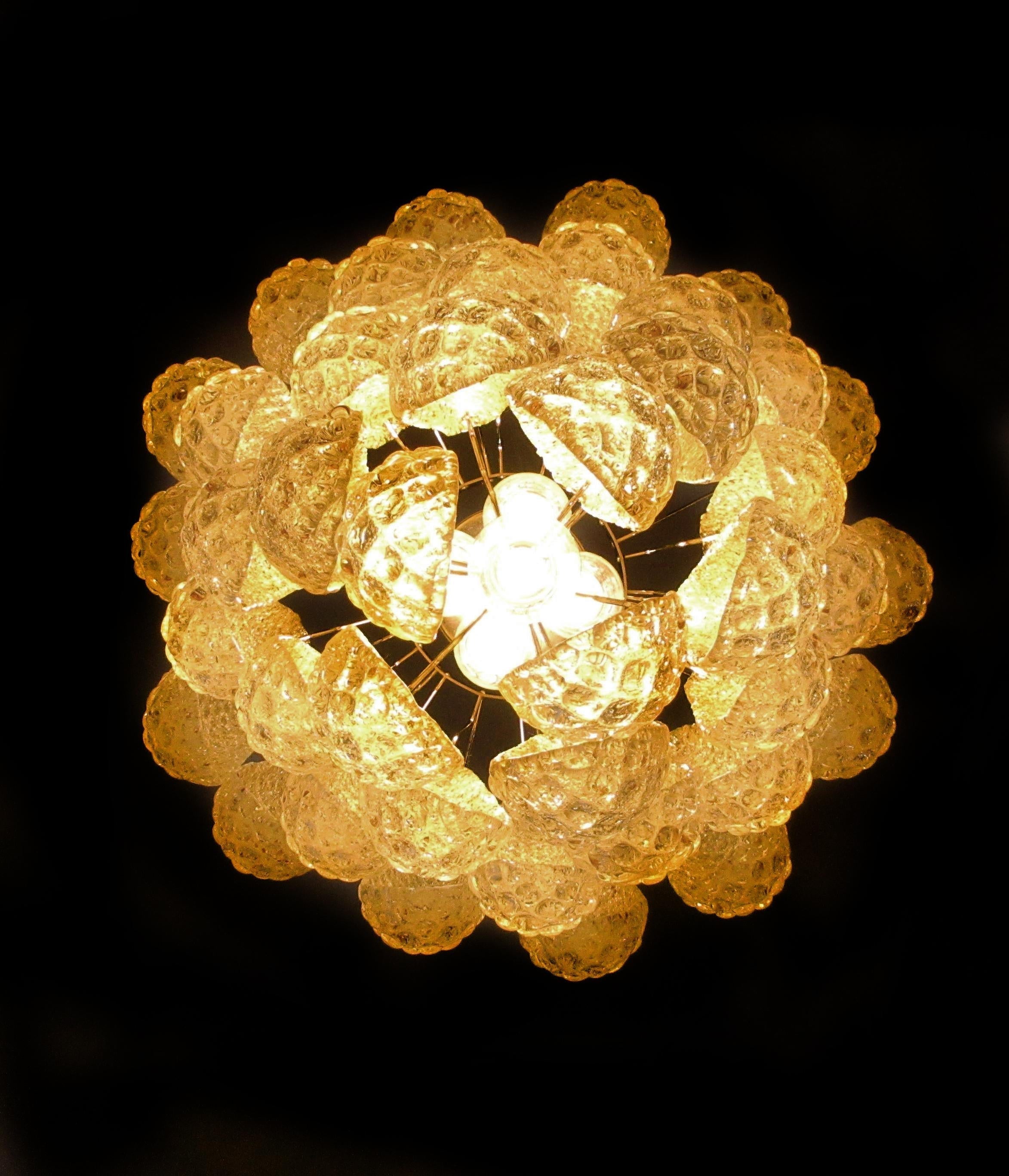 Inset Lustre Goutte Murano Métal Verre Premium - Neutralighting