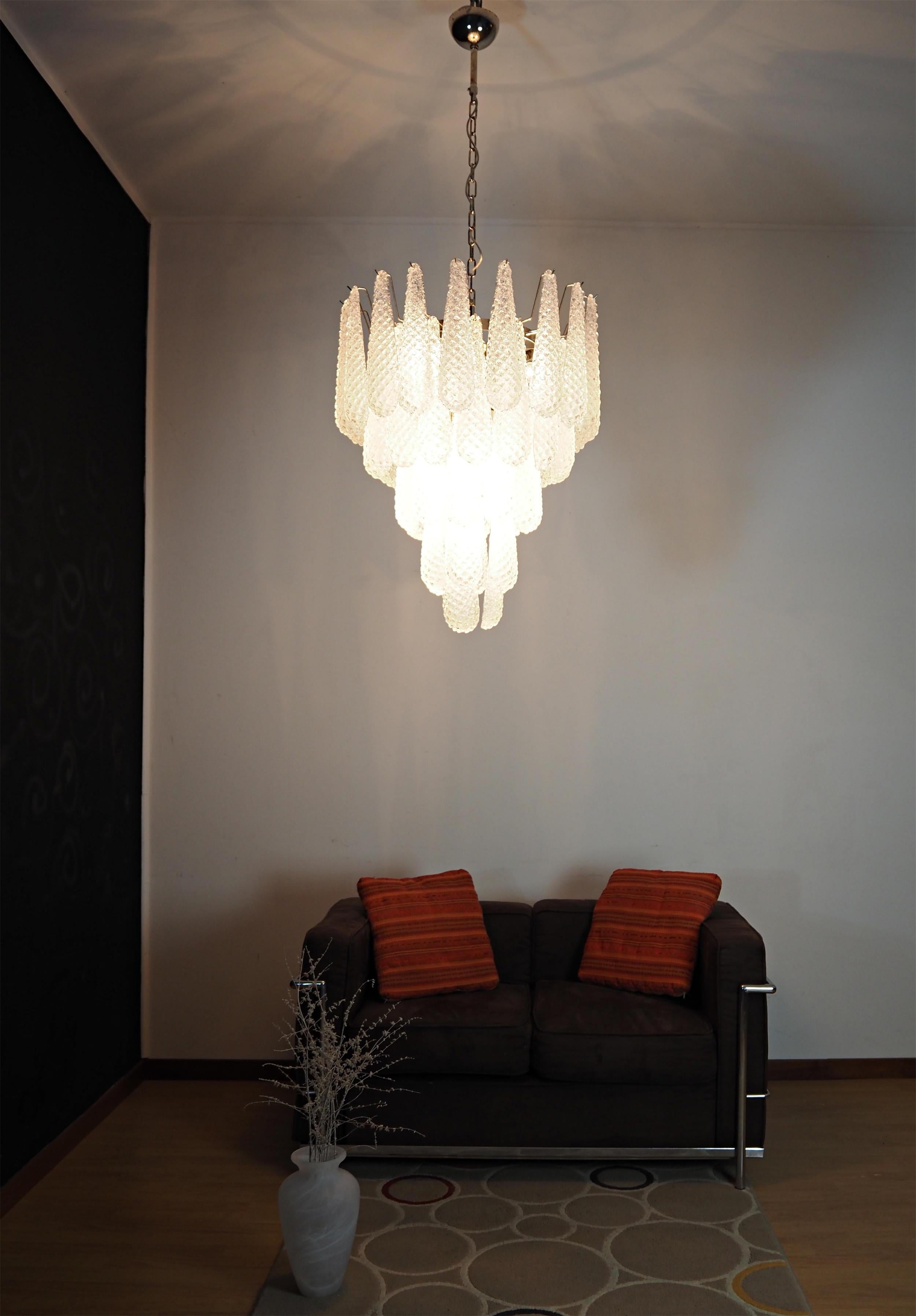 Inset Lustre Goutte Murano Métal Verre Premium - Neutralighting
