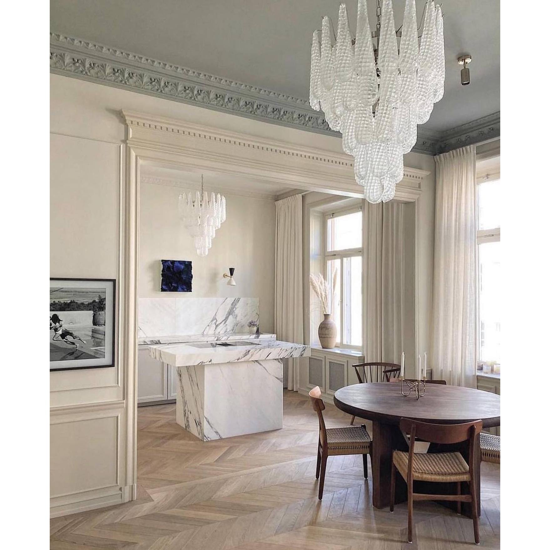 Inset Lustre Goutte Murano Métal Verre Premium - Neutralighting