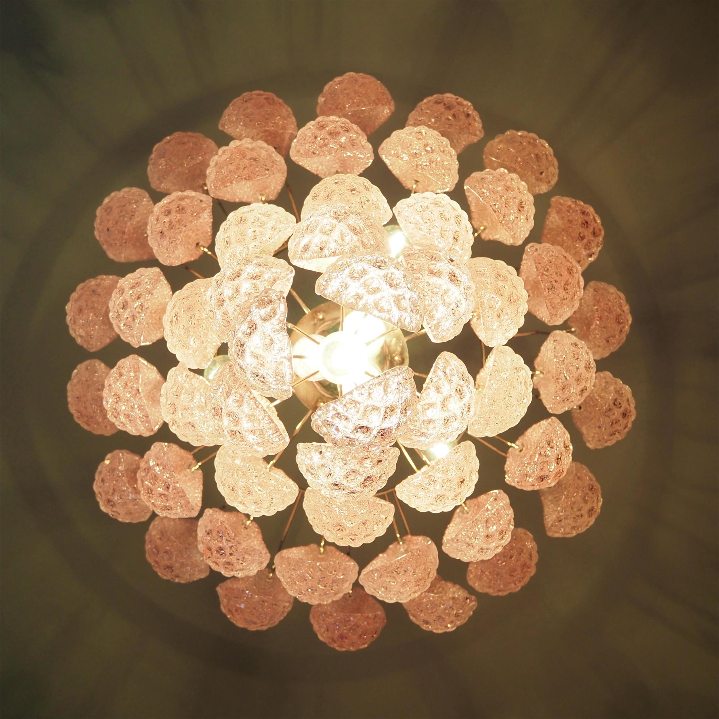 Inset Lustre Goutte Murano Métal Verre Premium - Neutralighting