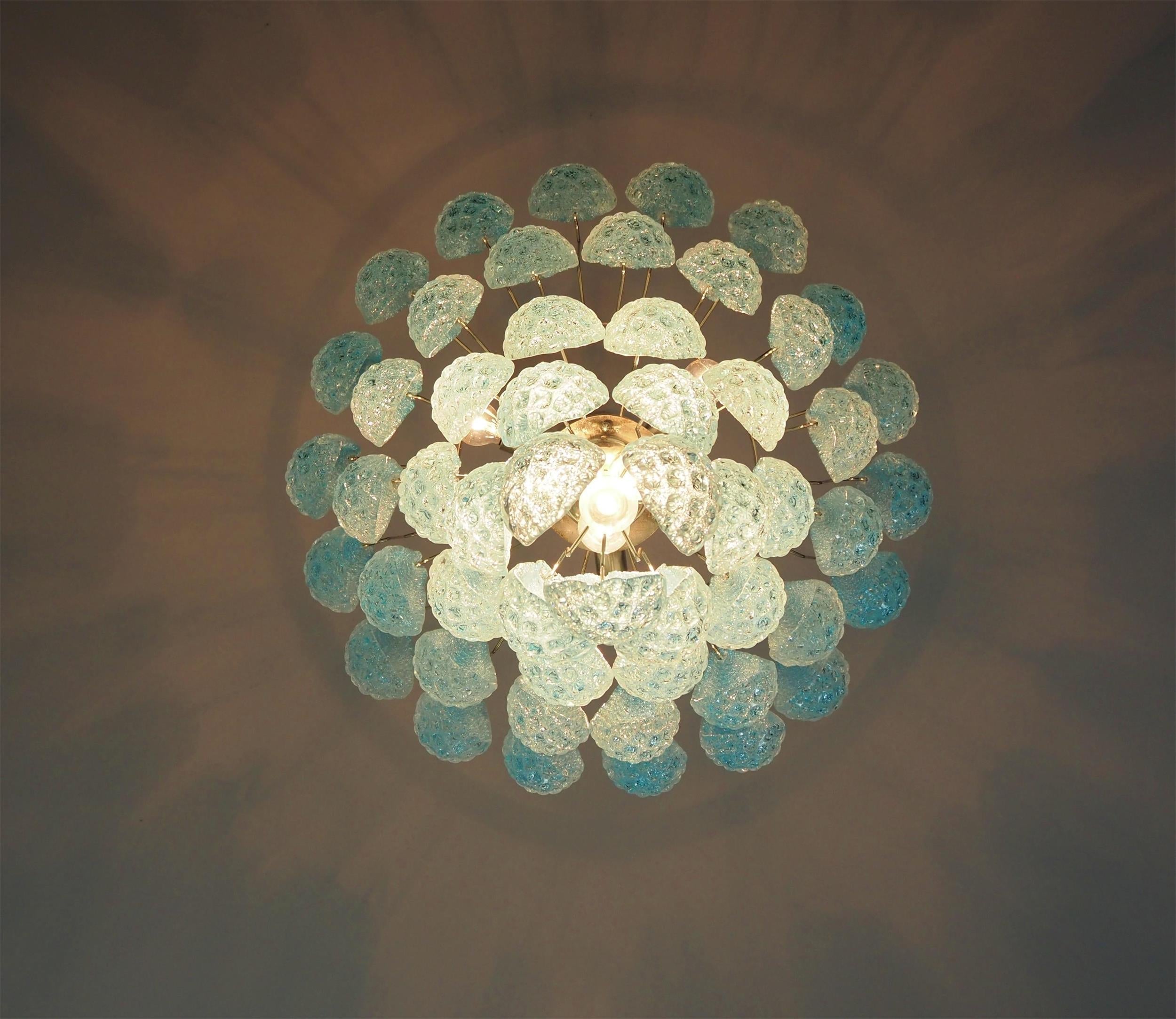 Inset Lustre Goutte Murano Métal Verre Premium - Neutralighting