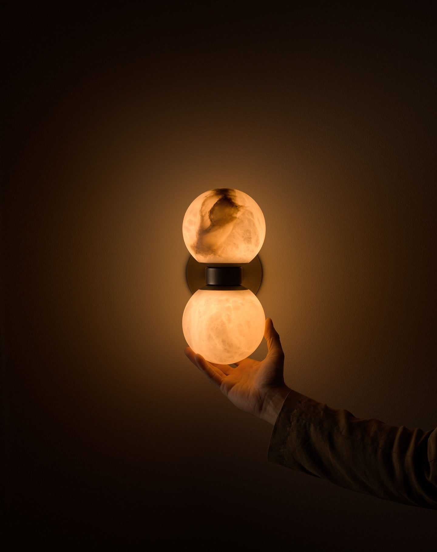 Lush Applique Murale Globe Albâtre Moderne - Neutralighting