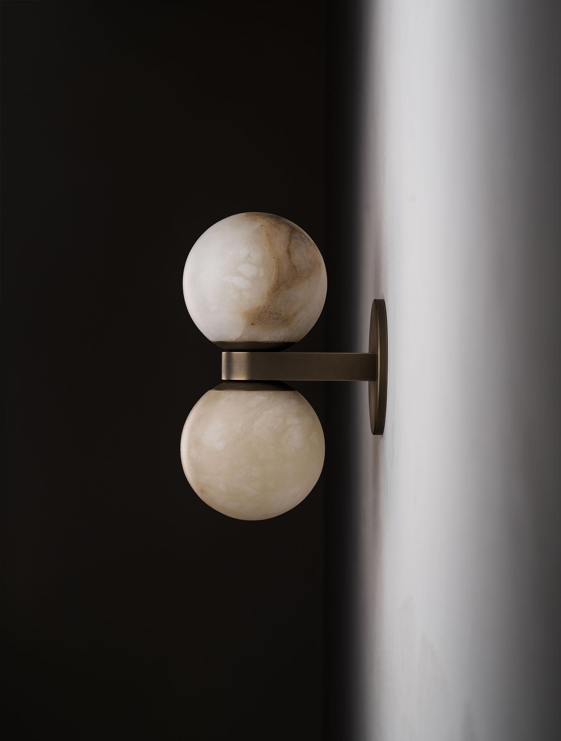 Lush Applique Murale Globe Albâtre Moderne - Neutralighting
